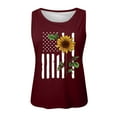 thumbnail image 4 of 4Th Of July Tank Tops For Women Dressy Casual Blouse Sleeveless Crew Neck Patriotic Tops 2024 Fashion Usa T Shirt Summer Plus Size Flag Shirt Womens 4Th Of July Tops, 4 of 4