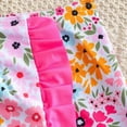 thumbnail image 6 of TOWED22 Girls Bathing Suits 3 Piece Swimsuit Bikini Set Quick Dry Cover Up Skirt Floral Print Swimwear 5-12 Years Hot Pink,3-4 Y, 6 of 7