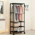 thumbnail image 4 of Arcticice 3-in-1 Entryway Coat Rack with Storage Bench, Simple Clothes Hanger Organizer for Indoor Bedroom Hallway, 4 of 10