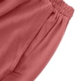 thumbnail image 5 of ClodeEU Women's Summer Plus Size Elastic Waist Shorts, Solid Color Casual Loose Shorts with Pockets Pink,Women's Plus XXXXXL, 5 of 5