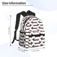 thumbnail image 4 of Haiem Christmas Dachshund Lightweight Backpack for School, Classic Basic Water Resistant Casual Daypack for Travel with Bottle Side Pockets, 4 of 8