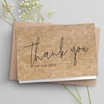 thumbnail image 2 of Tarjeta de agradecimiento de papel Kraft Natural, tarjeta de pedido de agradecimiento comercial de tienda empresarial, tarjeta de decoración de regalo personalizada de felicitación al por mayor, 2 of 4