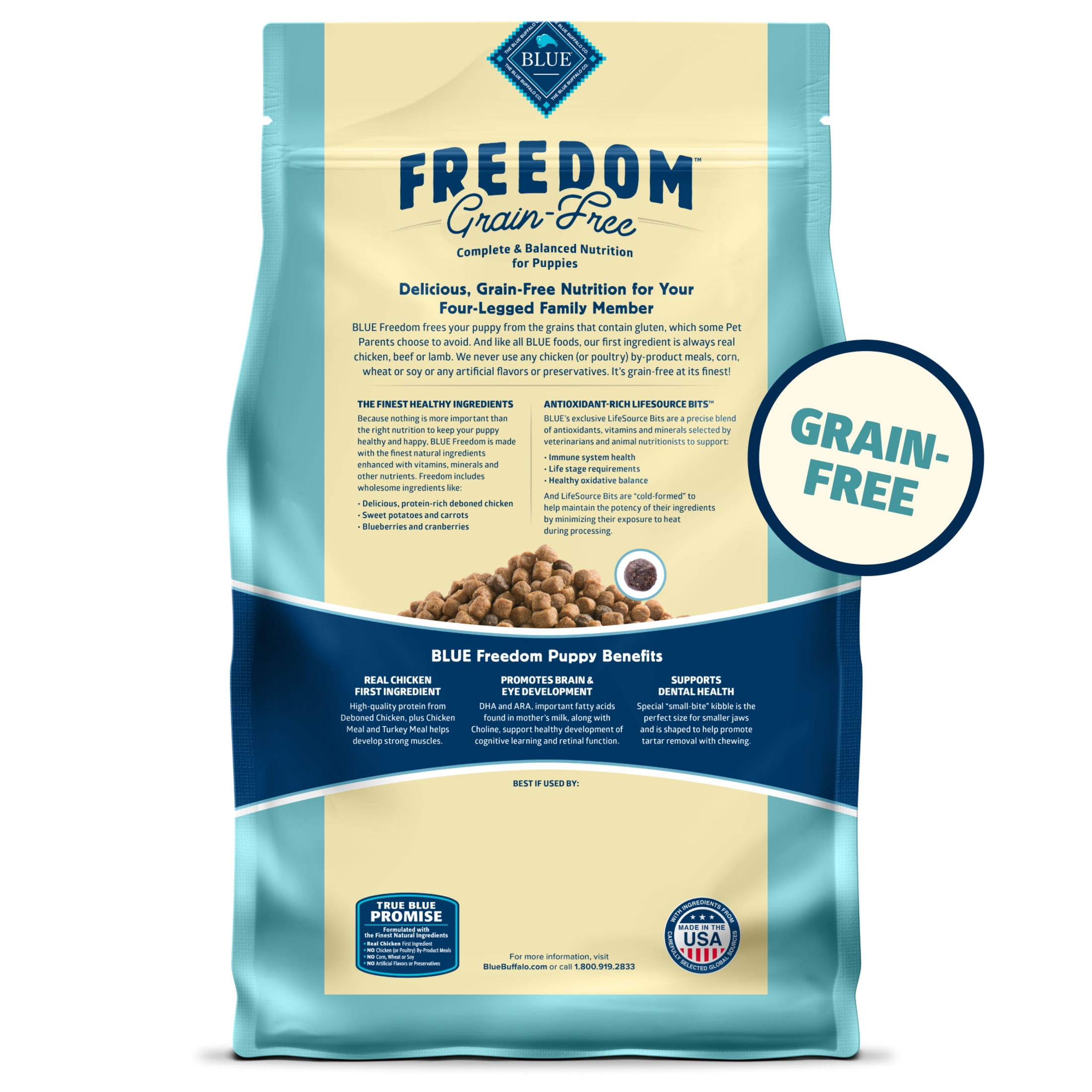 Blue Buffalo Freedom Natural Grain-Free Indoor Adult Dry Cat Food, Fish Recipe, 5-lb. Bag