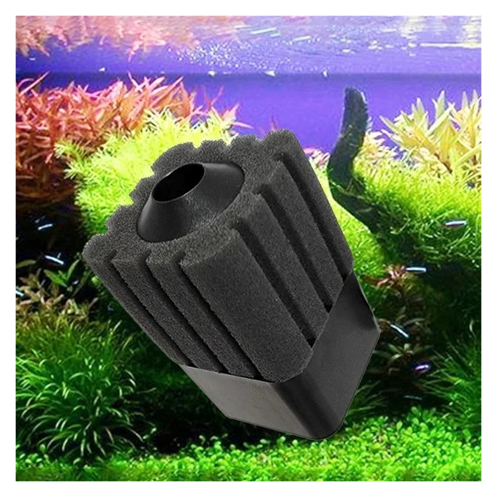 Bio Sponge Filter for Aquarium Fish Tank Shrimp Pond Air Pump Biochemical Filtration Noiseless Foam