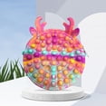 thumbnail image 4 of Silicona Tie Dye Macaron Bolsa de hombro Push Bubble Toys para niños adultos (D) Likrtyny juguetes de los niños, 4 of 9