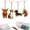 Orange, variant on DIY Sea Glass Collage Kit, 4pcs Handmade Sea Glass Craft Kit, Sea Glass Animal Kit, Relaxing Therapeutic Seaglass Art Project, for By Windows, on Walls, in Offices, on Bags, and Inside Cars(Orange)