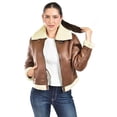 thumbnail image 1 of Chamarra tipo aviador Roman Fashion /Juvenil, 7894 (Chedron) cafe M, 1 of 5