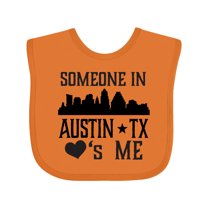 Inktastic Austin Texas Someone Loves Me Skyline Boys or Girls Baby Bib