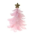 thumbnail image 6 of Sunjoy Tech Christmas Tree Tabletop Decoration Feather Handcrafted Tree Figurine with Star Topper Holiday Home Centerpiece for Christmas New Year Party, 6 of 6