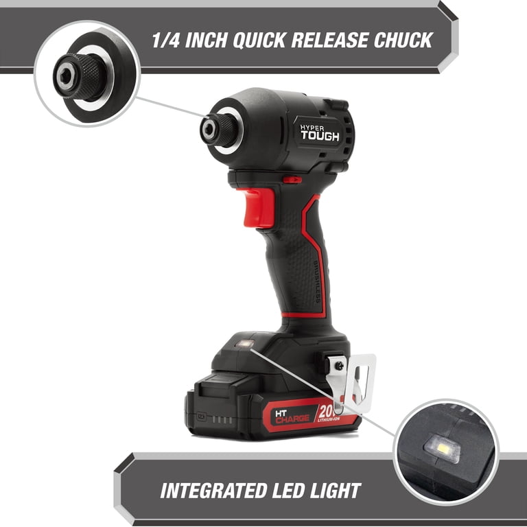 Hyper Tough 20V Brushless Hydraulic Impact Driver with 2.0Ah