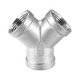 thumbnail image 1 of Conector de Acero Inoxidable en Forma de Y de 3 Vías 3/4 BSPT Femenino Clase de Unique Bargains, 1 of 3