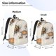 thumbnail image 2 of Easygdp Brown Cat Cartoon Mochila de Lona Resistente para Laptop, Compatible con Laptops de 15 a 17 pulgadas, Ideal para Escuela, Trabajo y Viajes-Small, 2 of 5