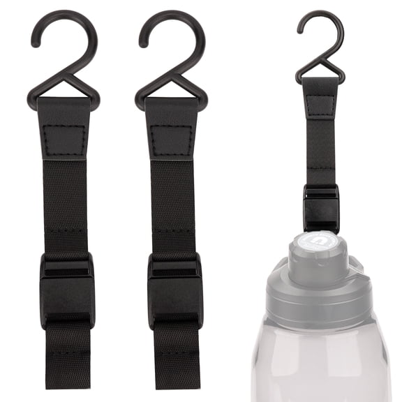 Linkidea 2 Pack Fence Hooks for Sport Water Bottle, Compatible with CamelBak Chute Mag Steel/Tritan 20/24/25/32/40/50oz, S Shaped Hook Hanger Magnetic Buckle for Outdoor Sports Camping