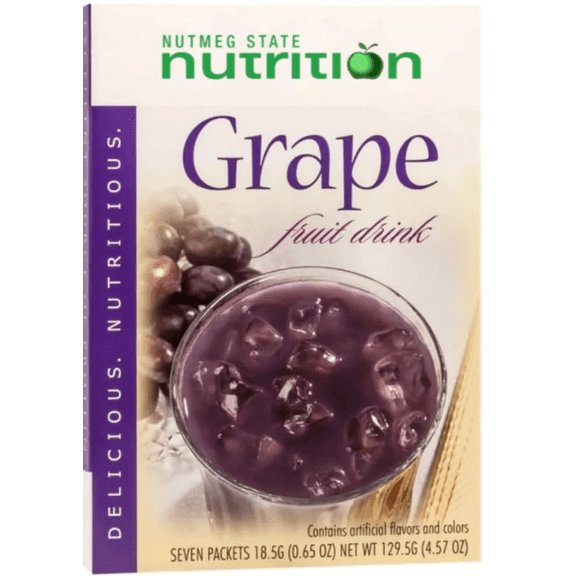FITWISE - High Protein Diet Fruit Drink - 15g Protein - Low Calorie - Low Carb - Low Sugar - Fat Free, Ideal Protein Compatible, 7 Servings Per Box (Grape)