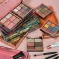 thumbnail image 5 of Profusion Cosmetics Artistry On The Go Makeup Kit, 9 Shade Eyeshadow & 6 Shade Face Palettes with Brushes and Primers, Travel-Friendly & Vegan Beauty Set, In The Tropics, 5 of 9