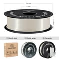 thumbnail image 6 of GEEETECH Shiny Silk White 3D Printer PLA Filament Toughness Enhanced Filament with 1.75mm Dimensional Accuracy +/-0.03mm, 1080 Feet per Roll, Vacuum Packaging, for Most 3D FDM Printer, 6 of 8