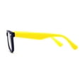 thumbnail image 4 of Boys Crushproof Flexible Rubber Horn Rim Blue Light Filter Computer Glasses Navy Yellow, 4 of 4