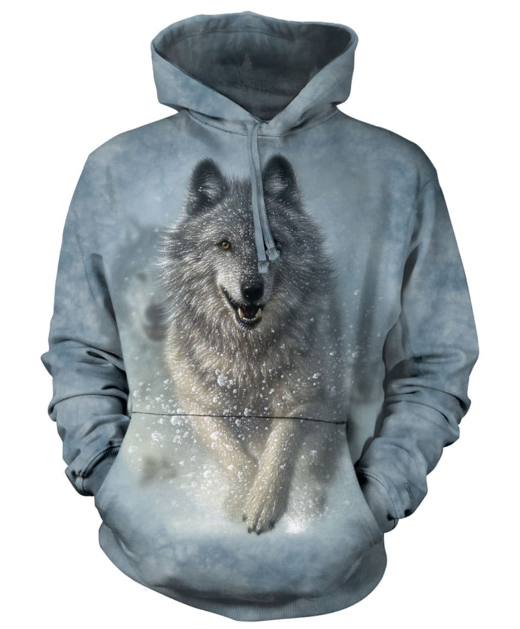White Cotton Snow Plow Awesome Animal Hoodie Cool (Medium) New by The Mountain