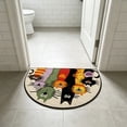 thumbnail image 6 of Bcylexb Half Round Door Mat, 16"x 24" Indoor Outdoor Entrance Rug Washable Low Profile Welcome Mat Cut Cat Mat for Kitchen Bedroom Bathroom Front Door Decor, 6 of 6