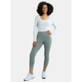 thumbnail image 2 of Avia Women's SoftSculpt Ruched High Rise Capri Leggings, 21" Inseam,Sizes XS-XXXL, 2 of 7