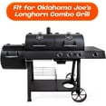 thumbnail image 5 of Grill Replacement Parts for Oklahoma Joe's Longhorn Combo 1767017 1767054 12201767, 14201767 15202029 16202046 3-Burner Charcoal/Gas Smoker, Heat Plate, Burner Tube, Adjustable Crossover Tubes, 5 of 8