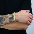 thumbnail image 6 of Nuragold 10k Real Yellow Gold Miami Cuban Link 11mm Chain Bracelet (7"-9") Italian Jewelry for Men, 6 of 11