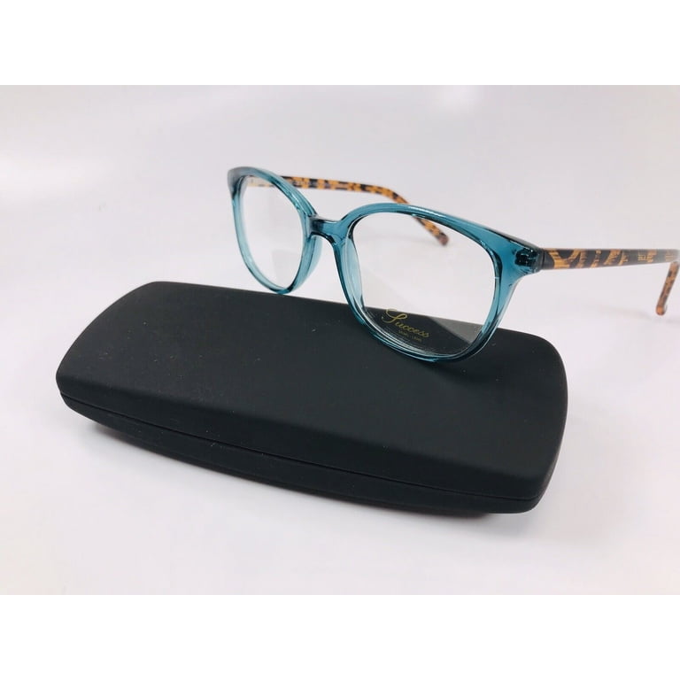 New Designer Inspired SUCCESS SS-106 Teal & Tortoise Eyeglasses 50mm with Case New Designer Inspired SUCCESS SS-106 Teal & Tortoise  main image 2