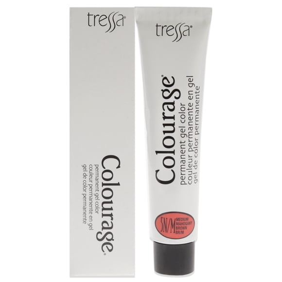 Tinte permanente en gel Colourage - Marrón caoba medio 5NM de Tressa para unisex - Tinte para cabello de 2 oz Tressa Color de pelo 2 oz