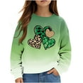 thumbnail image 1 of COM1950s St. Patricks Day, Chandails en Molleton pour Fillettes, T-Shirt à Manches Longues pour Enfants St. Patrick's Day Imprimé Col Rond Chandail en Molleton Top Adapté pour Garçons et Filles Chandails en Molleton à Capuche, 1 of 9