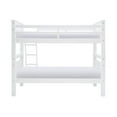thumbnail image 4 of Linon Beckett Twin Over Twin Pine Wood Bunk Bed Heavy Duty Wood Slats in White, 4 of 19