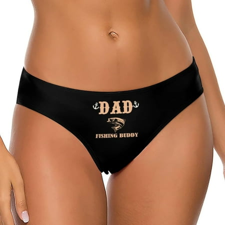 

Dad s Fishing Buddy Women s Underwear Thongs Sexy Breathable T-Back Panties