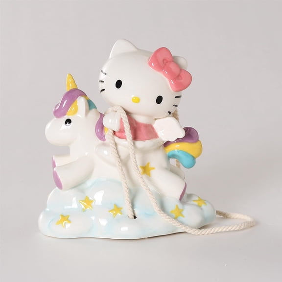 Blue Sky Clayworks Hello Kitty Unicorn Dreams Garden Swinger, Home & Kitchen Accessories, Ceramic, 23761
