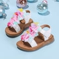 thumbnail image 2 of newwalpole Toddler Girls Sandals Little Girls Kids Summer Shoes Toddler Sandals Multicolour for Size 1, 2 of 7
