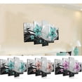 thumbnail image 4 of 5 uds flor moderna lienzo pintura pared arte hogar Decoración imagen impresión decoración conjunto UHUSE mural, 4 of 4