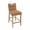 Brown, variant on Guyou 26" Modern Bar Stools Set of 2, Chenille Upholstered Counter Height Barstools, Armless Wooden Bar Chairs for Kitchen Island, Home Bar, Beige