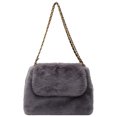 thumbnail image 1 of Bolso Bandolera Felpa para Mujer Con Bolsillo Interior El (gris), 1 of 5