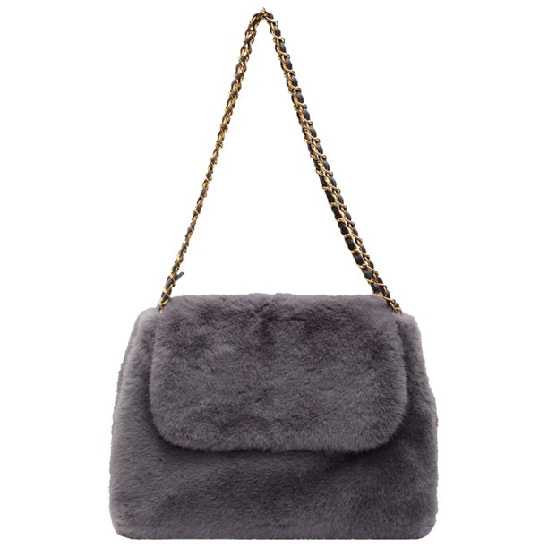 Bolso Bandolera Mujer Felpa Con Bolsillo Interior Monedero