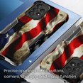 thumbnail image 2 of Cass Creations Case Compatible for Samsung Galaxy A53 5G, Hybrid Shockproof Bumper Protective Phone Cover - American Flag, 2 of 5