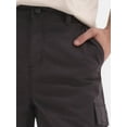thumbnail image 3 of No Boundaries Men's & Big Men's Twill Long Cargo Shorts, 9" Inseam, Sizes XS-5XL, 3 of 5