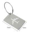 thumbnail image 4 of New Aluminium Luggage Tags Suitcase Label Luggage Tags Suitcase Label Name Address ID Bag Baggage Tag Travel, 4 of 9