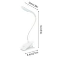 thumbnail image 3 of USB-Powered Clip-On LED Desk Lamp with Flexible Gooseneck, Eye-Caring Reading Light for Office Home Bedroom, Adjustable Clamp Night Light for Study Video Conference Dorm, 3 of 6