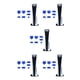 thumbnail image 2 of Cateissary 7 piezas de tapas de tapón de polvo para consola de juegos de repuesto para 5 azul Type2 NO2, 2 of 6