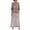 Grey, variant on Ruyang Women's Summer Dresses Cotton Ruffle Tiered Half Sleeves Baggy Flowy Casual Maxi Dress Artistic Loose Dress Business Casual Dress