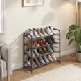 LEDREM Shoe Shelf, Adjustable 4-Tier Storage Organizer, Shoe Rack for ...