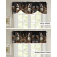 thumbnail image 4 of Christmas Oil Painting Gift Penguin Window Curtain for Living Room Christmas Kitchen Cabinet Tie-up Valance Curtain Rod Pocket, 4 of 6