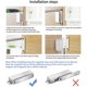 thumbnail image 4 of Magnetic Door Catch Pull Strong Magnet Cabinet Latches Magnetic Hardware Stainless Steel Chrome Door Closer for Bathroom Sliding Door Window Cupboard, 4 of 5