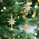 thumbnail image 2 of Adornos colgantes de árbol de Navidad en forma de estrella de ocho puntas - Champán, 2 of 6