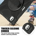thumbnail image 5 of XYX Case for 11 inch iPad Pro 11 M4 2024 (A2837/A2836) with 360 Degree Rotating, Hand Strap, Shoulder Strap, Black, 5 of 7