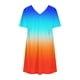 thumbnail image 4 of Puntoco Vestido De Manga Corta Con Cuello En V, Vestido De Manga Corta De Verano De Color Sólido Para Mujer Azul Xl, 4 of 4