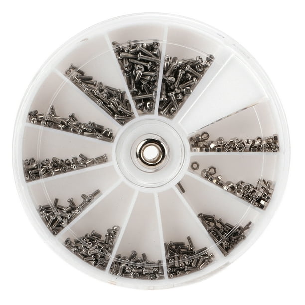 Surtido De Tornillos De Acero Inoxidable, Kit Surtido De Tuercas, Tornillos, Tuercas, Destornillador, Juego De Herramientas De Reparación Para Gafas De Sol, Relojes, Teléfonos